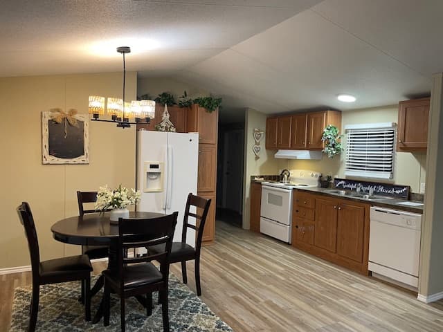 Kitchen and dining area of the Pre-Owned Special home