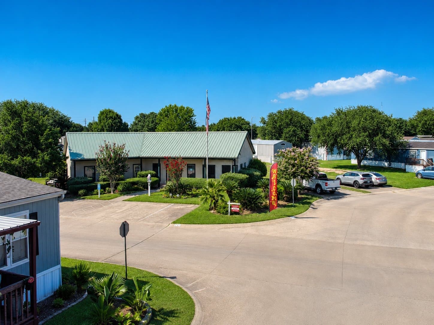 Residents enjoying the Briarwood Estates community